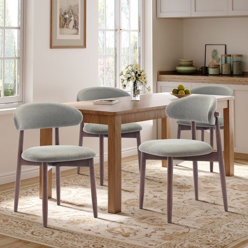 Lot De 2 Chaises De Salle à Manger, Assise En Mousse Haute Densité, Dossier Ergonomique, Vert