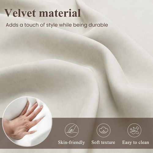 Fauteuil Fixe En Tissu Avec Pieds En Métal Fin, Beige