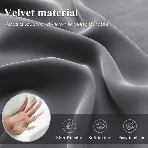 Fauteuil Fixe En Tissu Avec Pieds En Métal Fin, Gris