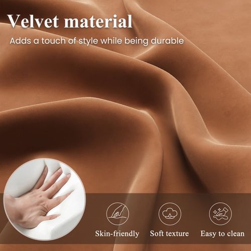 Fauteuil Fixe En Tissu Avec Pieds En Métal Fin, Orange