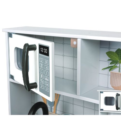 Cuisine Intéractive En Bois Pour Enfant - 60 X 30 X 91,8 Cm - à Partir De 3 Ans