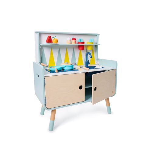 Commode/cuisine Enfant Équipée 2 En 1 En Bois Play Furniture