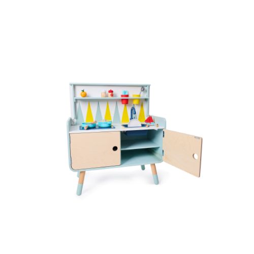 Commode/cuisine Enfant Équipée 2 En 1 En Bois Play Furniture