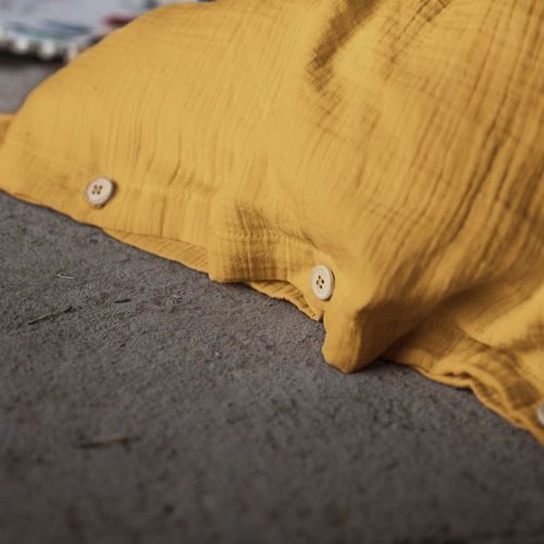 Housse De Couette 200x200 Gaze De Coton Safran