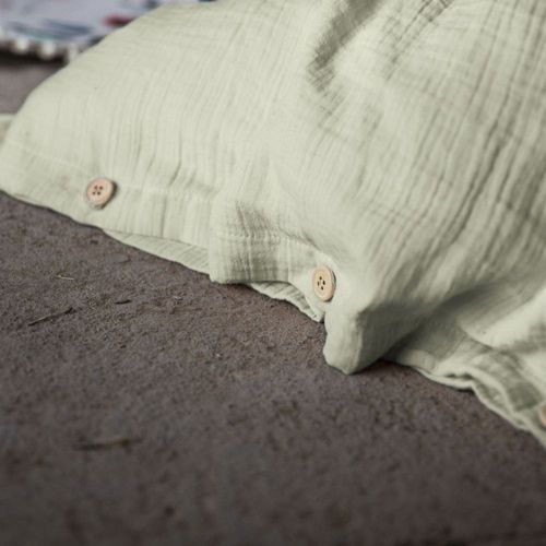 Housse De Couette 140x200 Gaze De Coton Vert D’eau