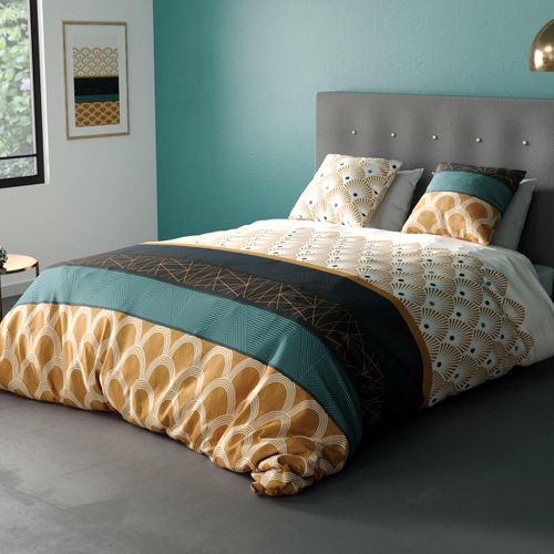 Parure De Couette Coton Bangui Vert 240x260cm