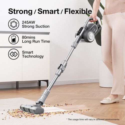 H10 Flex, Aspirateur à Main Sans Fil 245aw 26kpa Aspiration - Argent