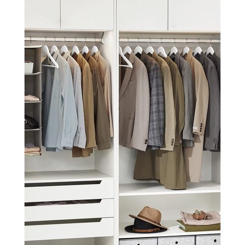 Cintre Bois, Lot De 10, Avec Encoches Antiglisse, Crochet Pivotant 360°, Blanc Et Argent