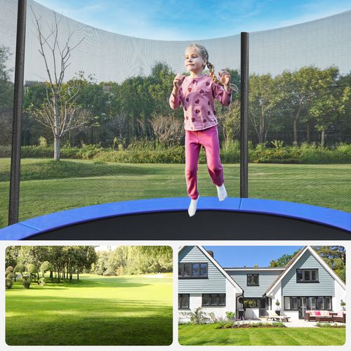 Trampoline Jardin Ø 183 Cm Avec Filet De Protection
