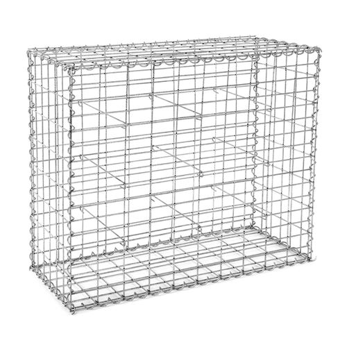 Gabion à Pierres, Acier Galvanisé Antirouille, 100 X 80 X 30 Cm, Décoration Jardin