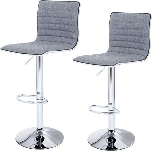 Lot De 2 Tabourets De Bar, Pour Salle à Manger, Cuisine, Gris