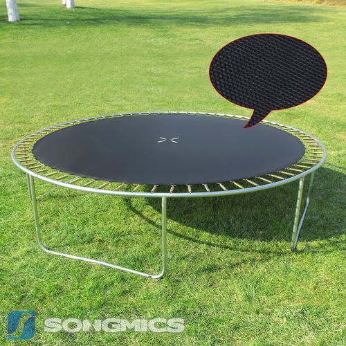 Trampoline Extérieur, Diamètre 305 Cm, Noir Et Bleu