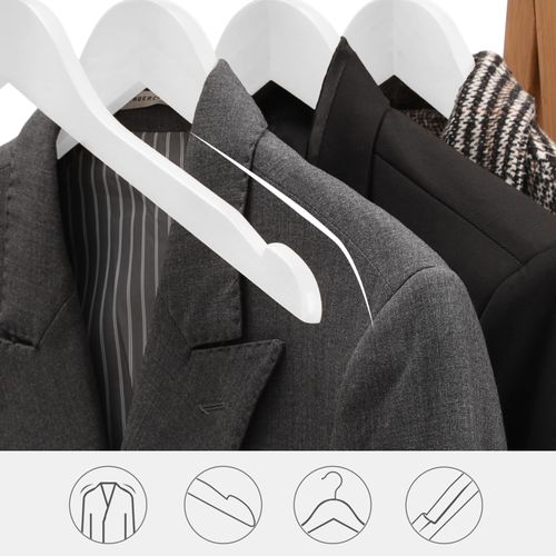 Lot de 20 Cintre Bois Blanc