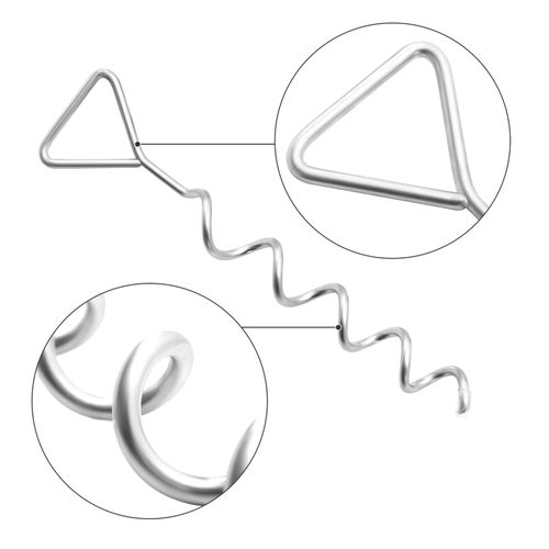 Piquets De Trampoline En Spirale, Kit D'ancrage Au Sol Avec Piquets En Fer Galvanisé