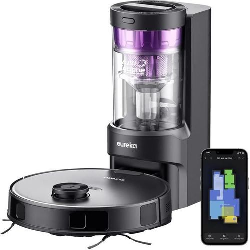 Aspirateur Robot Laveur - E10s Noir - 4000 Pa - 180 Min - 200 Ml