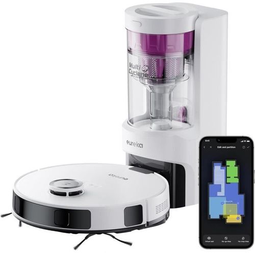 Aspirateur Robot Laveur - E10s Blanc - 4000 Pa - 180 Min - 200 Ml