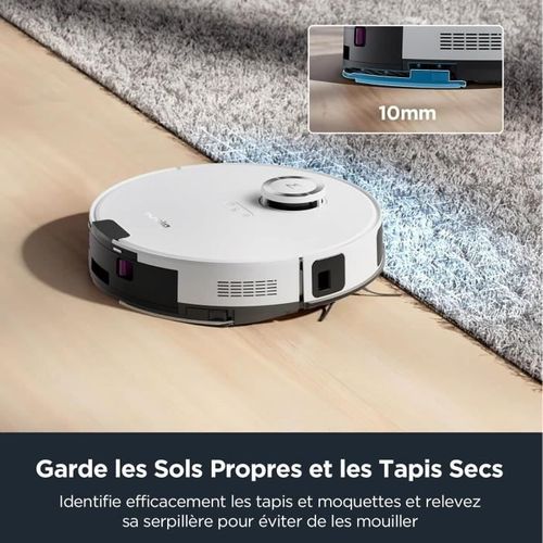 Aspirateur Robot Laveur - E10s Blanc - 4000 Pa - 180 Min - 200 Ml