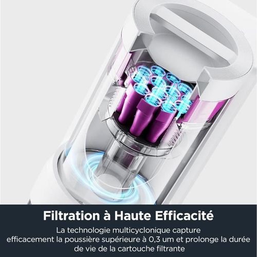 Aspirateur Robot Laveur - E10s Blanc - 4000 Pa - 180 Min - 200 Ml