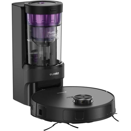 E20 Plus - Aspirateur Robot Avec Station De Vidange Automatique - 8000 Pa - Anti Enchevetrement - É