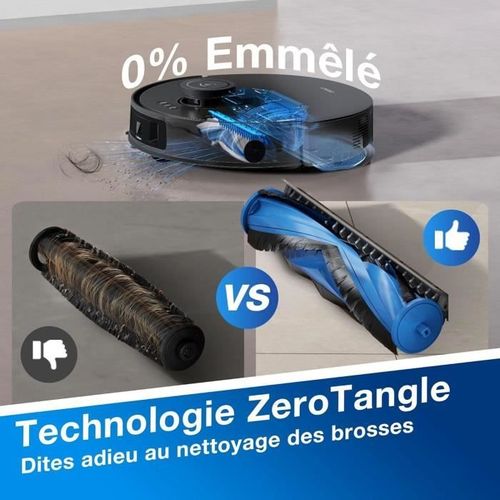 Deebot N20 Pro Plus - Robot Aspirateur Laveur 8000pa Avec Vidange Automatique Poussière