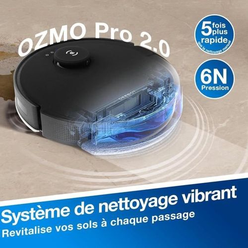 Deebot N20 Pro Plus - Robot Aspirateur Laveur 8000pa Avec Vidange Automatique Poussière