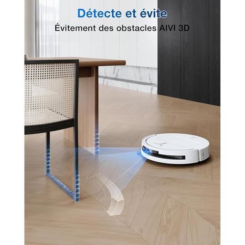 Deebot T50 Omni - Aspirateur Robot Laveur Avec Station - 15000pa - Brosse Latérale Et Serpilliere E
