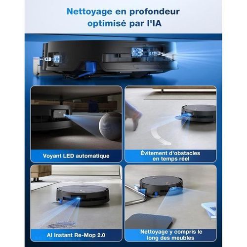 Deebot X9 Pro Omni Robot Aspirateur Laveur - 16600pa - Ultra-fin - Technologie Blast -Auto-nettoyage