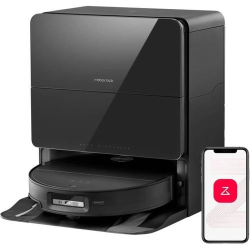 Saros 10 Black - Aspirateur Robot Laveur - 22,000 Pa - Duodivide Anti-enchevétrements - Design Ultr