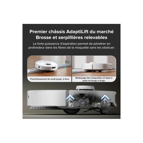 Qrevo Curv - Robot Aspirateur Laveur Avec Station Multifonction 3.0 - 18500 Pa - Systeme Anti-enche