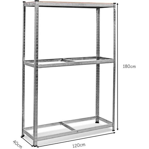 Porte Pneu Étagère Pneu Rangement Pour Pneu Étagère D'atelier Robuste 180x120x40cm