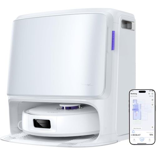 Freo Z10 - Robot Aspirateur Et Laveur Avec Système Anti-enchevetrement - 15000 Pa - Base Autonome