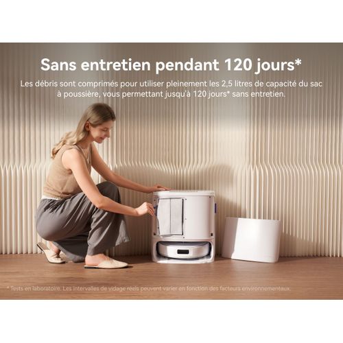 Freo X10 Pro - Aspirateur Robot Laveur - 11 000 Pa - Double Flux Anti-enchevetrement - Auto-nettoya