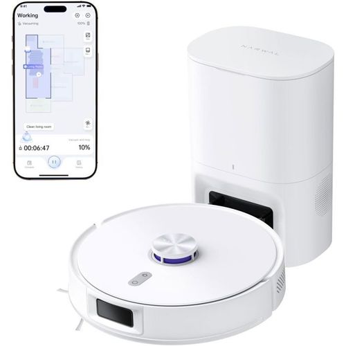 Freo S - Robot Aspirateur Laveur - 8000 Pa - Autovidage 180 Jours - Navigation Lds - Cartographie 3