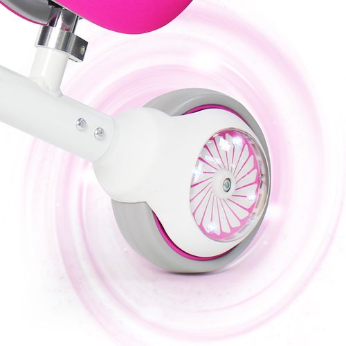 Vélo D’équilibre LED Lumineuse 1–3 Ans, Rose