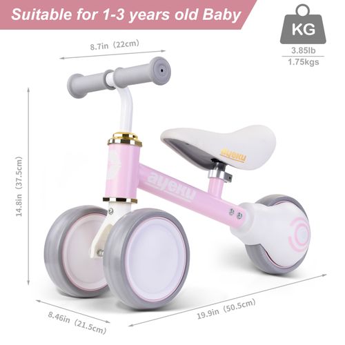 Vélo D’équilibre Bébé 1–3 Ans, Rose