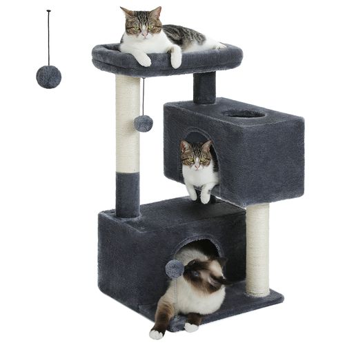 Arbre à Chat Compact Avec 2 Condos 80 Cm Beige