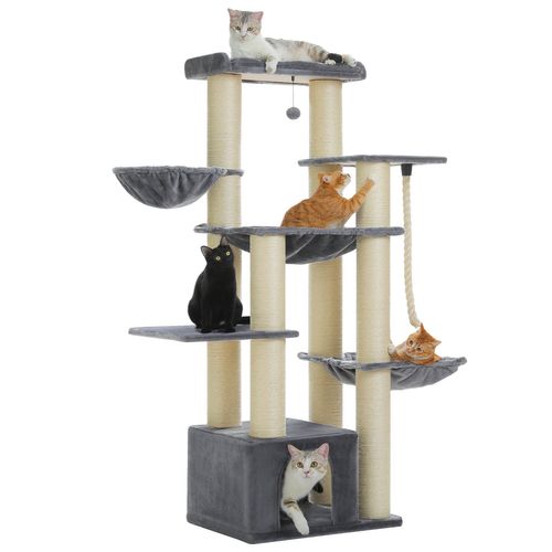 Grand Arbre à Chat 170 Cm Avec Griffoirs XXL Beige