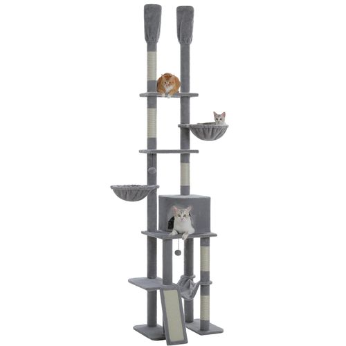 Arbre à Chat Du Sol Au Plafond Avec 2 Poteaux Cactus