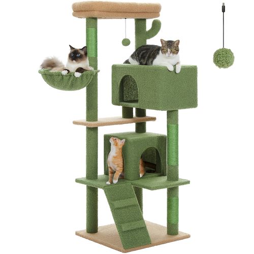 Arbre à Chat Classique 143 Cm Avec 2 Condos Beige