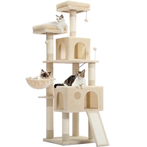 Arbre à Chat Multifonction 162 Cm Beige