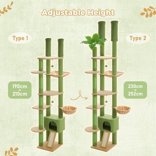 Arbre à Chat Du Sol Au Plafond Cactus Vert