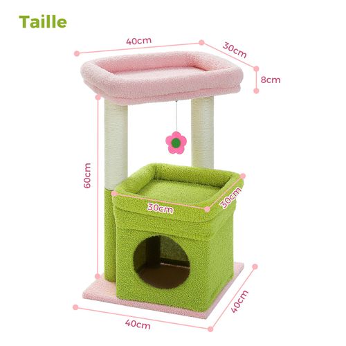 Petit Arbre à Chat Avec Perchoir XL 70 Cm Beige