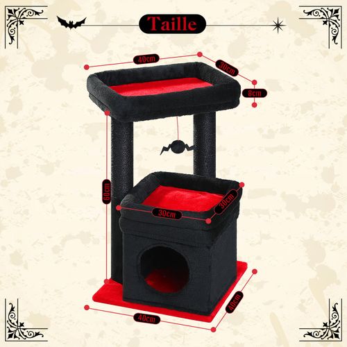 Petit Arbre à Chat Avec Perchoir XL 70 Cm Beige