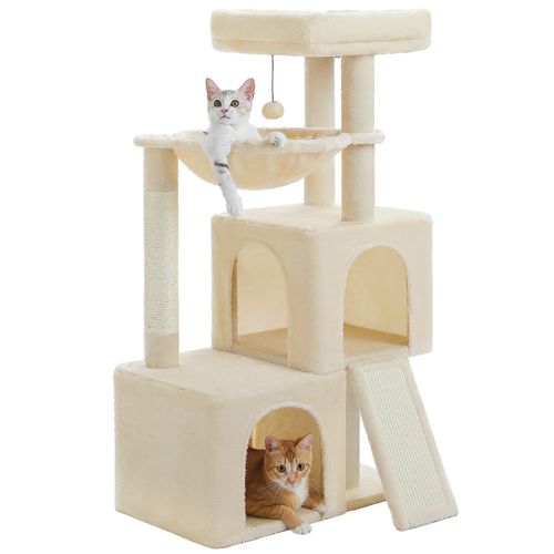 Arbre à Chat 104 Cm Avec Niches Beige