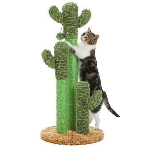 Lot de 3 Arbres à Chat Cactus XL Marron
