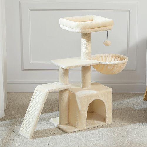 Petit Arbre à Chat Modulable 73 Cm Beige