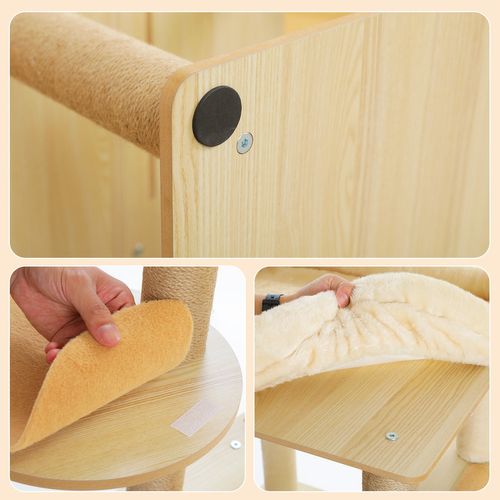 Arbre à Chat En Bois 180 Cm Pour Grands Chats