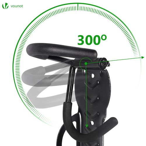 Lot De 4 Supports De Vélo Mural Rangement Suspendu Noir