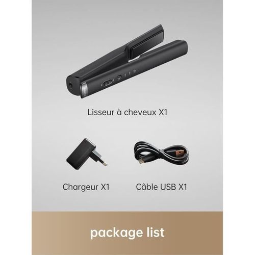 Lisseur Sans Fil - Dreame Hair Glamour - Black