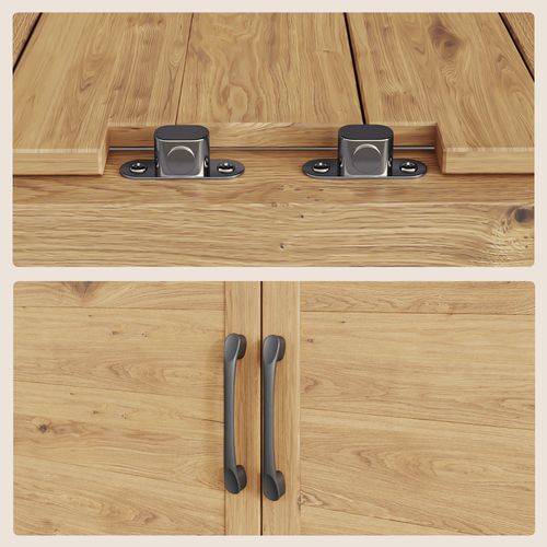 Table De Rempotage Placard De Rangement Extérieur Bois Sapin Table Jardinage Plateau Métal